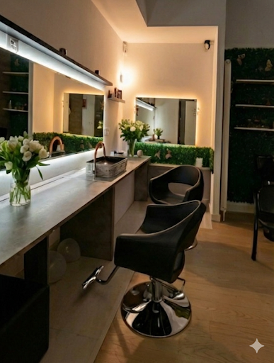 Frizerski salon Backstage Beograd enterijer